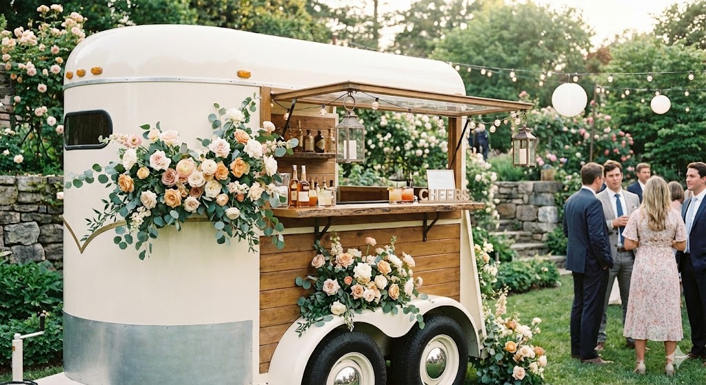 Floral mobile bar